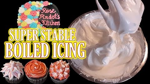 Super Stable Boiled Icing Frosting -- A very easy tutorial