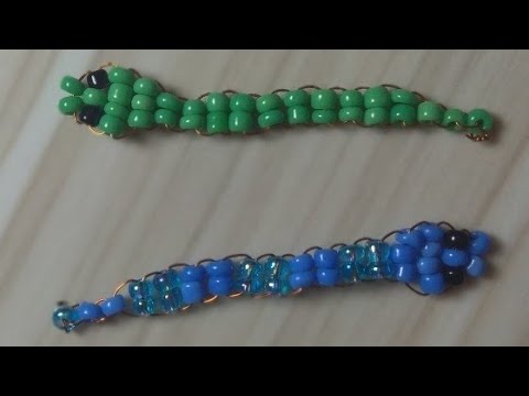 Snake from beads змея 🐍 из бисера в технике параллельное плетение лёгкая подделка