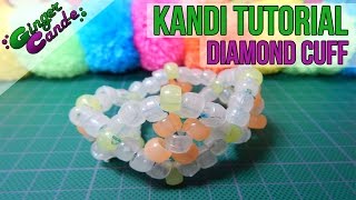 Diamond Cuff (Style 2) - [Kandi Tutorial] | @GingerCandE