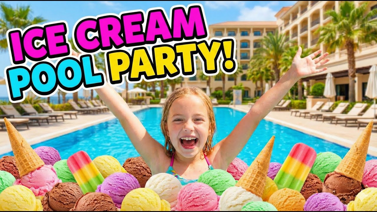Ice-cream pool party