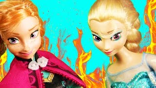 Холодное Сердце Мультик с куклами ПРИНЦЕССЫ Поругались Frozen