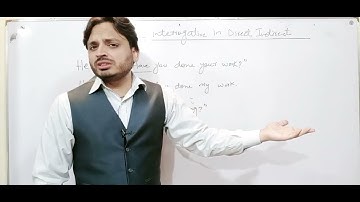 Interrogative In direct indirect...by Syed Ali Raza Kazmi