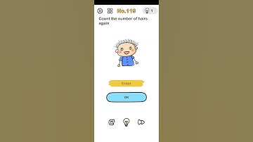 Brain out (level no.119)....Count the number of hairs again..!!