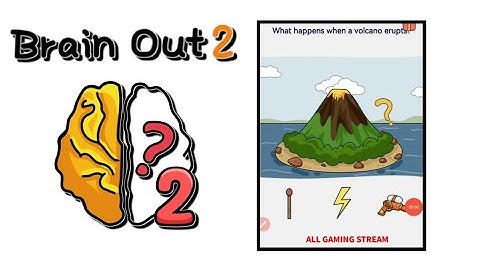 Brain Out 2 Level 210 || what happens when a volcano erupts! Gameplay