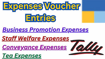 Expense Entry in Tally Prime | Business Promotion Expense Entry in Tally Prime