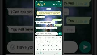 cute couple emotional chatting in whatsapp 😘 | emotional chatting in whatsapp in english | #shorts screenshot 3