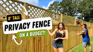 Easy DIY Privacy Fence - On A Budget! l P1 of 2