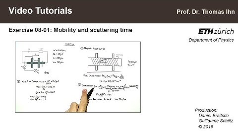 Video Tutorials 08-01: Mobility and scattering time