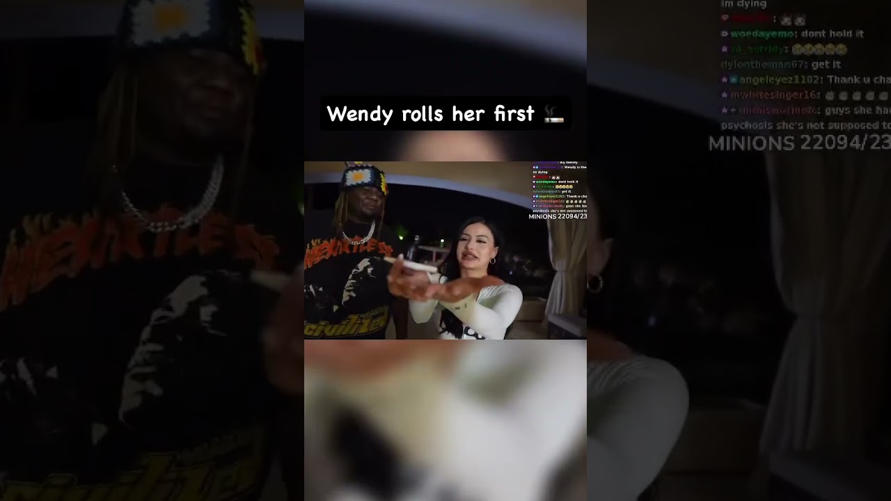 Wendy rolls her first joint on stream 💨 first time rolling weed live? wild twitch moment 🤯