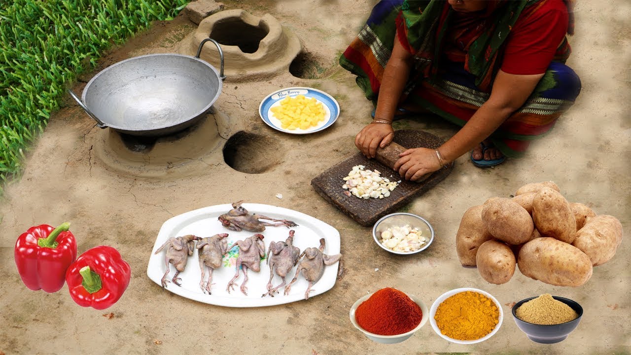 Dove Curry Recipe | Village Women Cooking Pigeon Meet Curry | Village Traditional Cooking Style