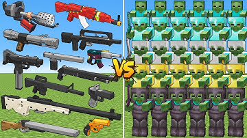 What TaCZ New Gun Can Defeat The Most Zombie Bosses in Minecraft?