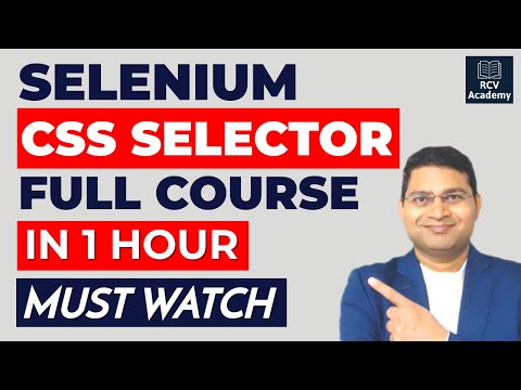 Selenium CSS Selector Tutorial - CSS Selectors in Selenium WebDriver | CSS Selector Full Tutorial