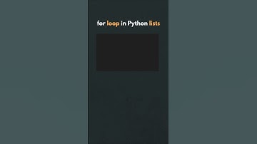 For Loop in Python Lists  How to Iterate with Examples#Python #ForLoop #CodingBasics