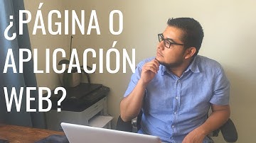 Diferencia entre página y aplicación Web