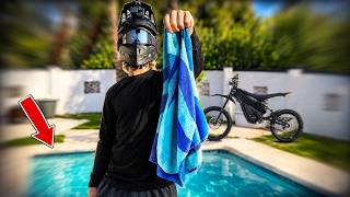 I Took My Surron TO THE POOL....