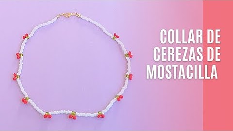 Diy Collar de cerezas /  cherry necklace / aesthetic