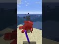 🦀 I Fought a GIANT Crab on a Deserted Island in Minecraft! 😱🌴 #minecraft #shorts #crabfight