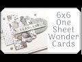 6X6 ONE SHEET WONDER CARD GIFT SET | START TO FINISH | FULL PROCESS