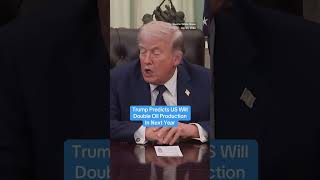 President Trump predicts US oil production will double in the next year #economy #inflation #oil