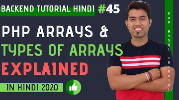 PHP Arrays in Hindi | Types of Arrays in PHP in Hindi | Indexed Array in PHP in Hindi #44