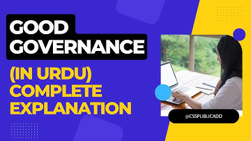 16. Good governance Complete Explanation | World Bank | Governance