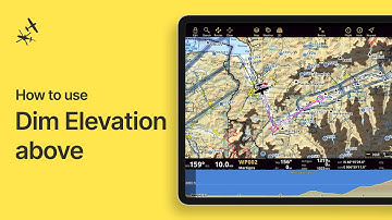 How to use the feature Dim Elevation Above for additional terrain awareness and safety
