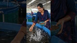 Fish Farming in Tanks 🐟 | Small Space Big Profit 💰 #Shorts