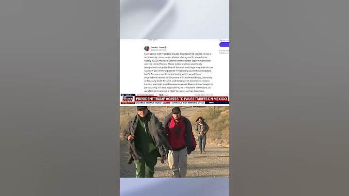 President Trump paused tariffs on Mexico in exchange for troops at the border. #trump #breaking