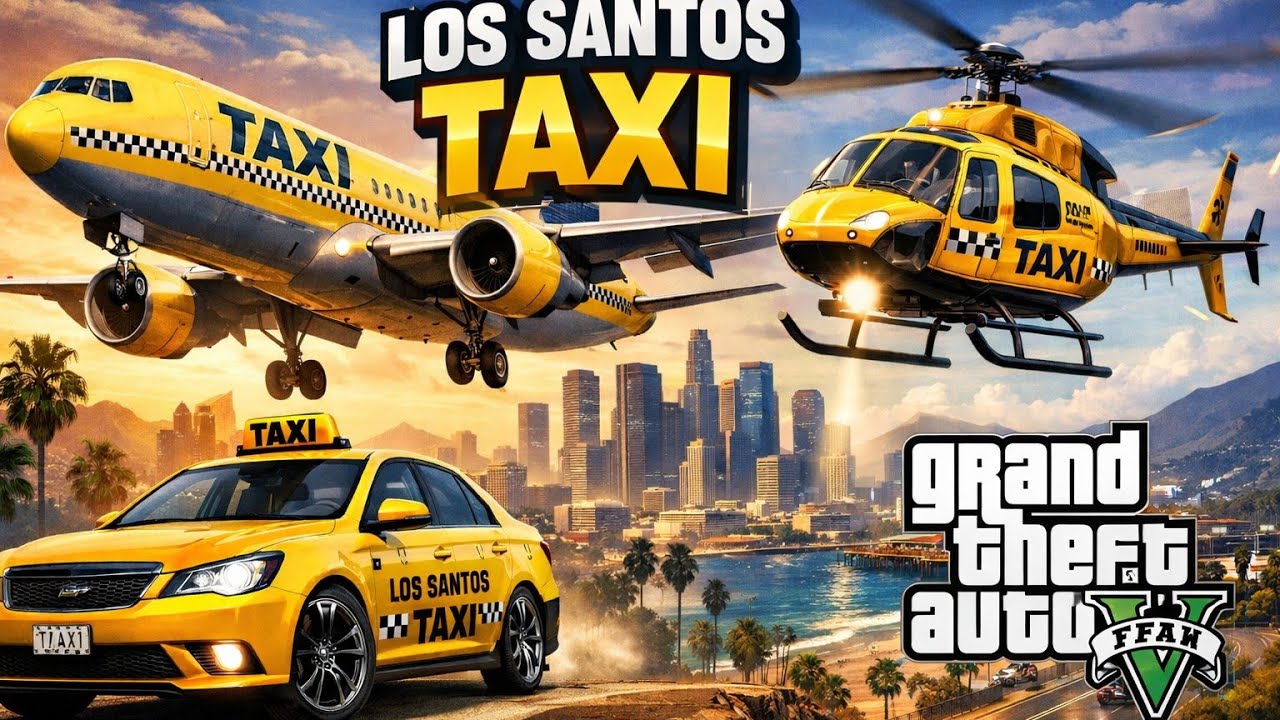 Plane, tank,Helicopter & Car Taxi Ban Gayi 😱 | GTA V Los Santos Taxi Challenge!GTA 5