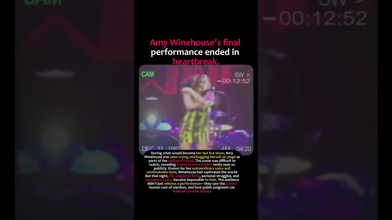 Amy Winehouse’s Final Performance | The Heartbreaking Last Show 