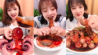 [大食い】超激辛のシーフードをチャレンジ、本当に辛い。食べないで下さいね  16#