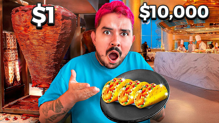 PROBANDO TACOS: $1 VS $1,000