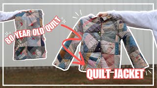 DIY Antique Quilt Jacket Tutorial | (Patchwork Jacket) #thriftflip #sewingtutorial by Madison Lynn 1,745 views 4 months ago 28 minutes