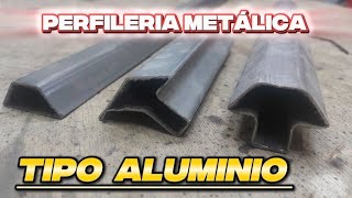 CORTES perfiles METALICOS tipo ALUMINIO                para VENTANAS.