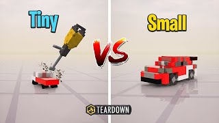 TYNY Car vs SMALL Car | Teardown