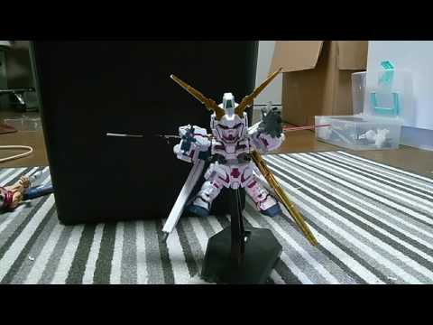 ガンプラユニコーンカスタムコマ撮り