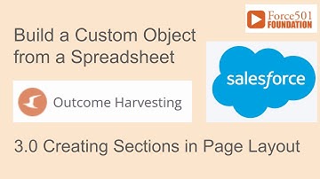 Custom Object Import 3.0 - Creating Sections in a Salesforce Page Layout