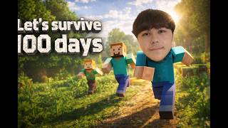Let's survive 100 days #minecraft #survive