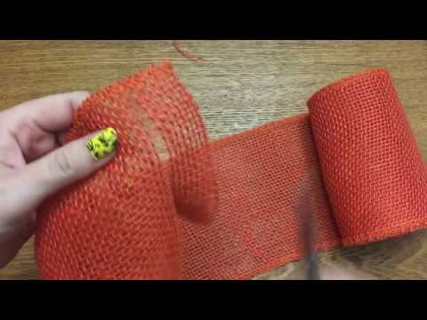 Everyday Crafting: How To Cut Burlap So It Doesn't Fray