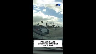 Police chase suspect on bicycle on 5 Freeway