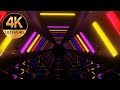 4 Hour 4k Hexagon Metallic Multi color Lights Mind Relaxing Meditation Abstract TV Video Background