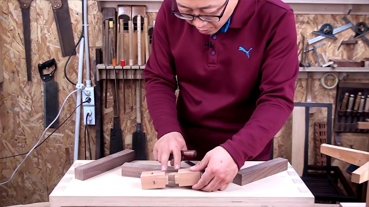 짜맞춤 가구의 기초_사괘맞춤1(korea wood joinery furniture) YouTube