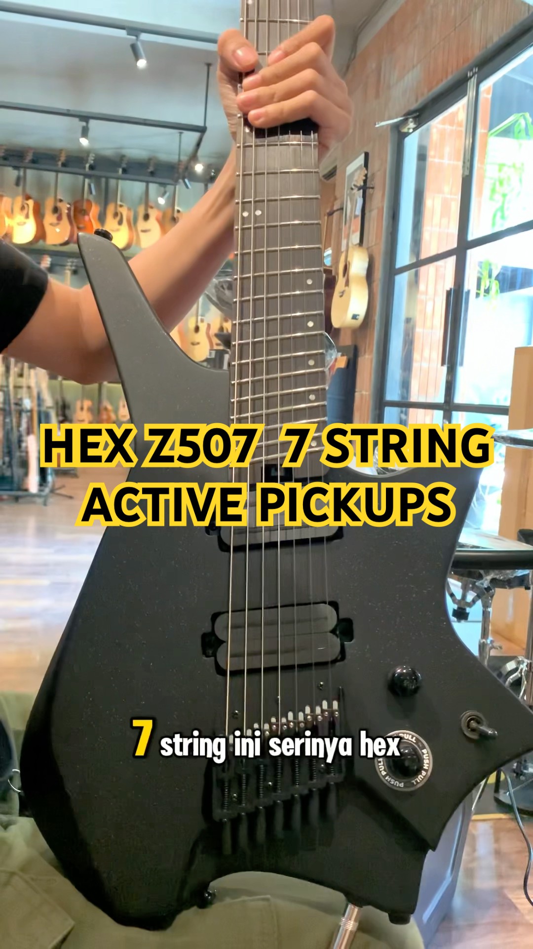 This Hex Z507 7-String Guitar is So Awesome!!! #hex #hexguitar