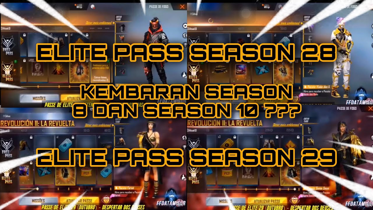 Bocoran Elite Pass Season 28 Amp Bocoran Elite Pass Season 29 Free Fire Battlegrounds