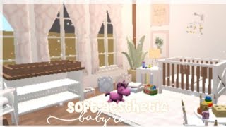 Soft aesthetic baby room idea! ୨ Speed build ୧ | ♡(Roblox Bloxburg)♡ screenshot 2