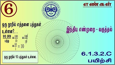 6.1.3.2.C - 6th Std Maths Made Sweet Indian Number System - Division - Exercise 1