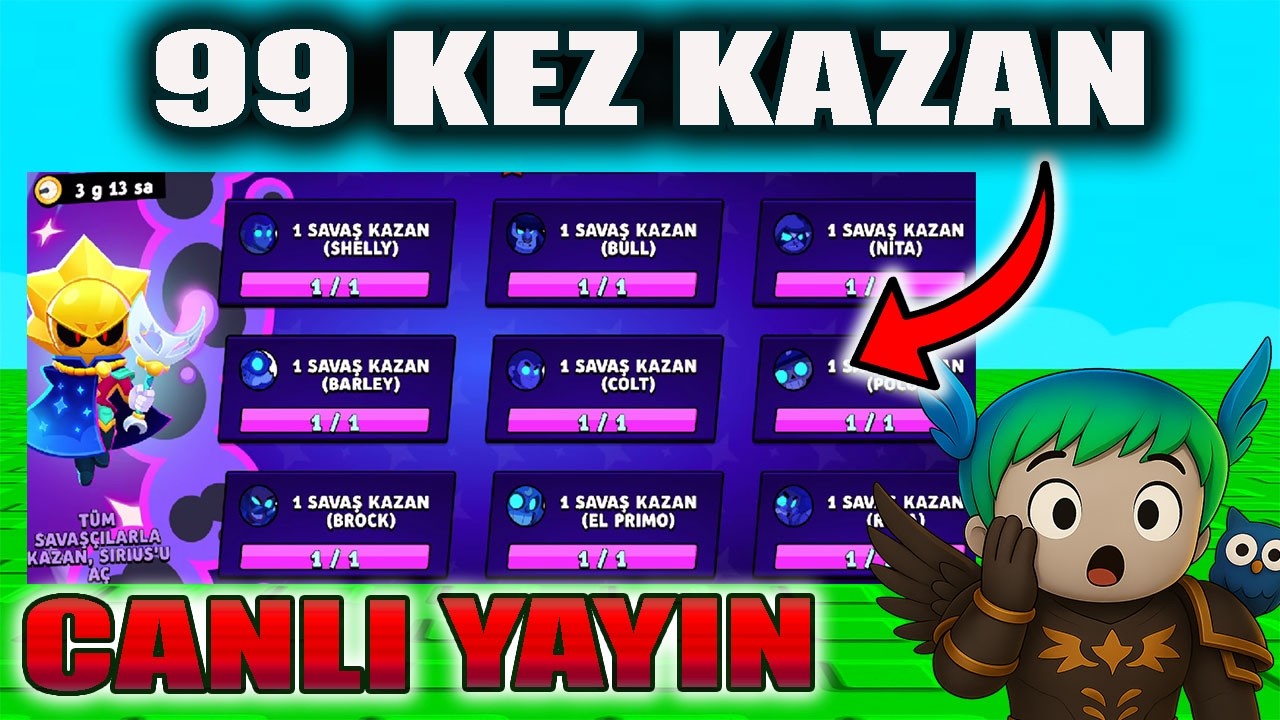 🔴Brawl Stars - 99 Kez Kazan Görevi 😭