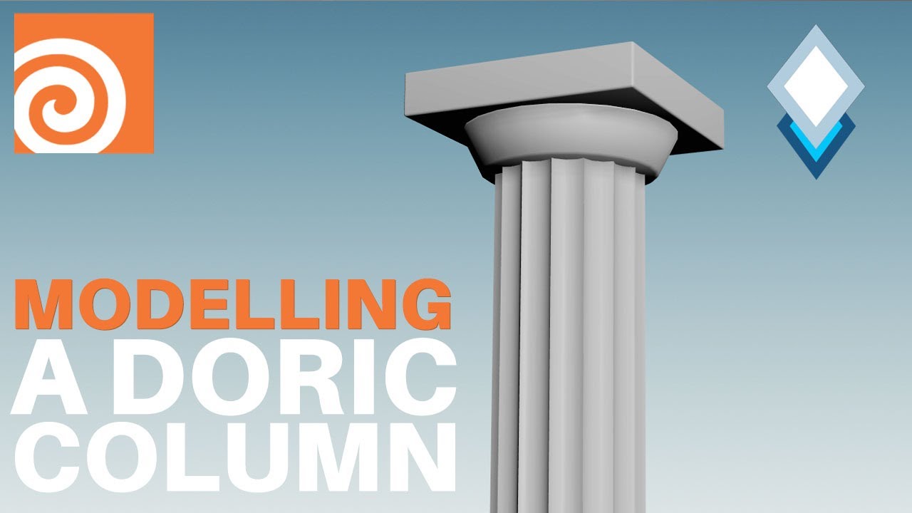 Model A Doric Column in Houdini