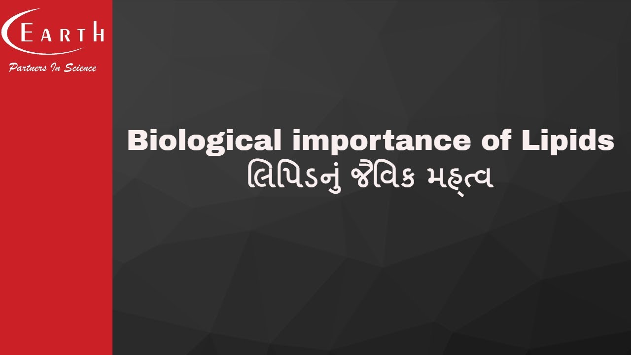 Biological importance of Lipids | લિપિડનું જૈવિક મહ્ત્વ |Biomolecules-1 ( Carbohydrates and Lipids )