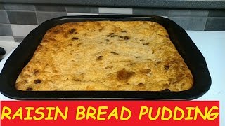 How to make RAISIN BREAD PUDDING RECIPE  |Raisin Bread Pudding Recipe